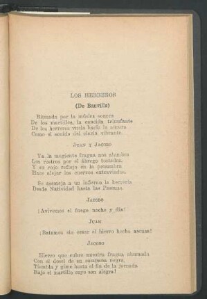 Los herreros : (De Banville)