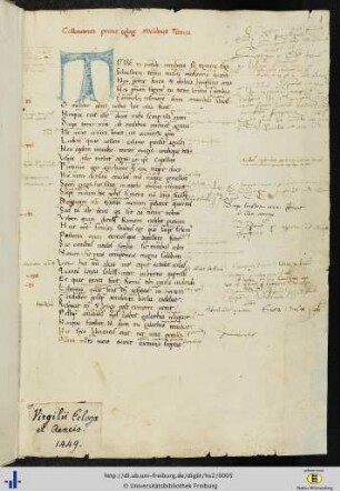 [1r - 13r] P. Vergilius Maro: Bucolica.