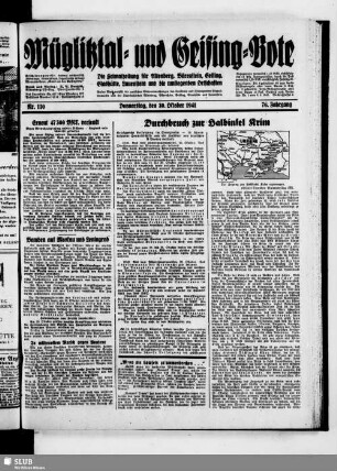 Müglitztal- und Geising-Bote : die Heimatzeitung für Altenberg, Bärenstein, Geising, Glashütte, Lauenstein und die umliegenden Ortschaften