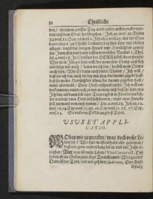 Usus et Applicatio.