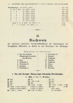 1. der alte Bestand (Manuscripta Orientalia Berolinensia)