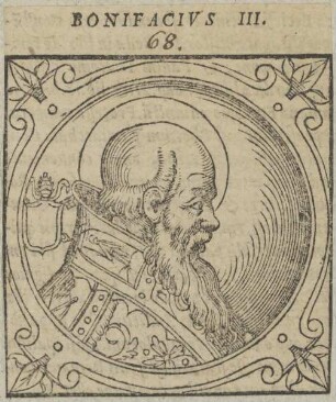 Bildnis von Papst Bonifacius III.