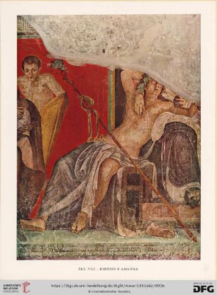 Tav. VIII: Dioniso e Arianna