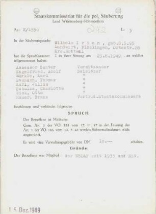 Irion, Wilhelm