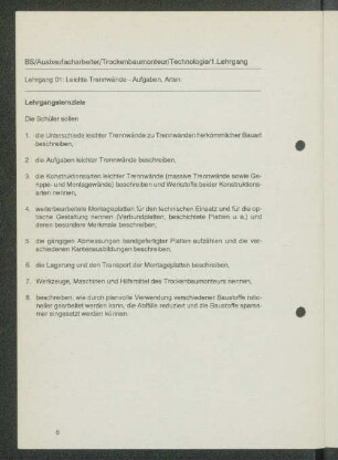 [Lehrgänge 01 bis 09]