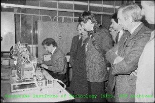 Besuch von Dr. Heinz Riesenhuber (Bundesminister für Forschung und Technologie (BMFT)) am Kernforschungszentrum Karlsruhe (KfK)
