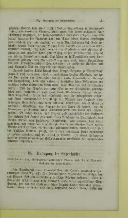 Untergang der Hohenstaufen