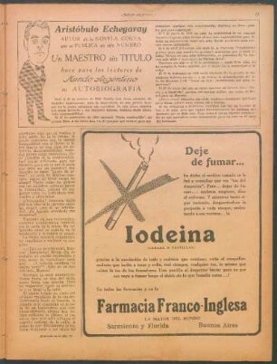 Aristóbulo Echegaray, autor de la novela corta, que se pública en este número "Un maestro sin título", hace para los lectores de Mundo Argentino su autobiografía