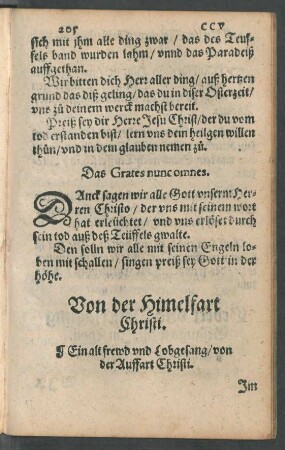 Von der Himelfart Christi.