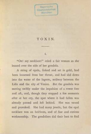 Toxin and other papers
