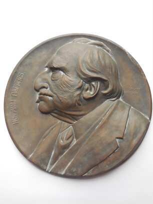 C. Siegmund: Allmers als Greis (Portraitmedaillon)