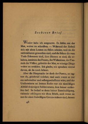 48-65, Sechster Brief
