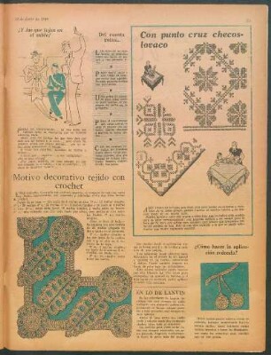 Motivo decorativo tejido con crochet