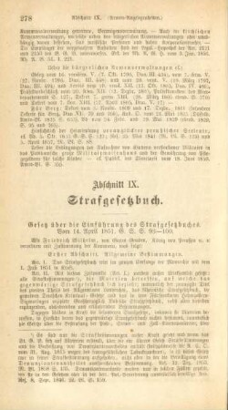 Abschnitt IX. Strafgesetzbuch