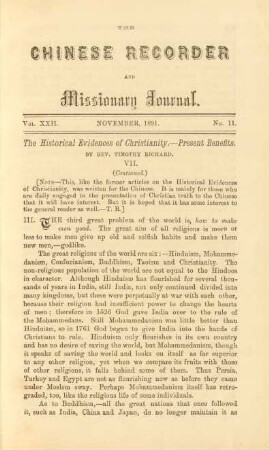 No. 11. November, 1891