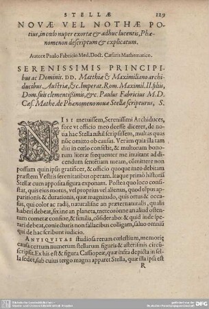 Stellae Novae vel nothae potius