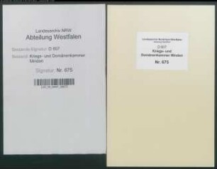 Amt Petershagen - Vogtei Börde - Bauerschaft Südhemmern: Protokoll des Katasterverhörs