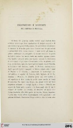 3.Ser.5.1880: Escavazioni e scoperte nel cimitero di Priscilla