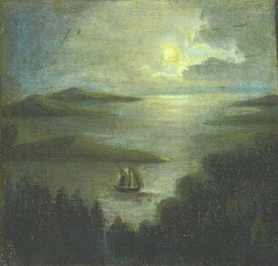 unbenannt [Fjordlandschaft im Mondschein]