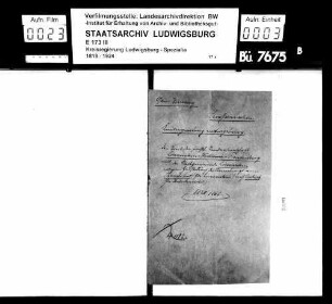 Streit der fürstl. Standesherrschaft Löwenstein-Wertheim-Freudenberg mit der Stadtgemeinde Löwenstein wegen Herstellung des Vizinalwegs vom Theuserbad, Gde. Löwenstein, nach Vorhof, Gde. Unterheinriet (Lehrensteinsfeld - Unterheinriet)
