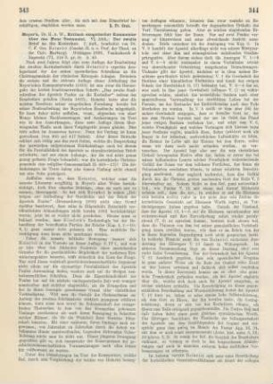 343-345 [Rezension] Heinrici, Carl Friedrich Georg, Der zweite Brief an die Korinther