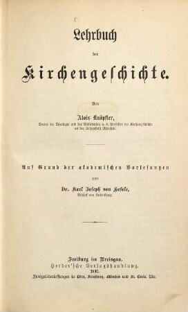 Lehrbuch der Kirchengeschichte