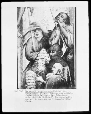 Flügel eines Altars — Kreuzigung Christi