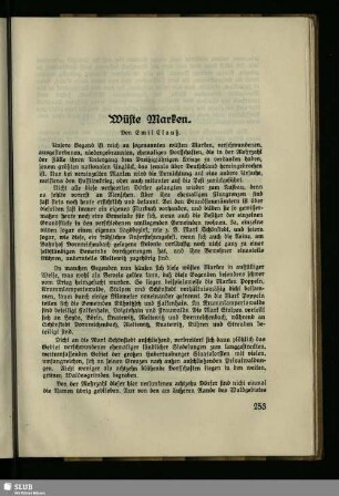 Wüste Marken
