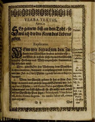 Verba Textus. Apoc. 2.