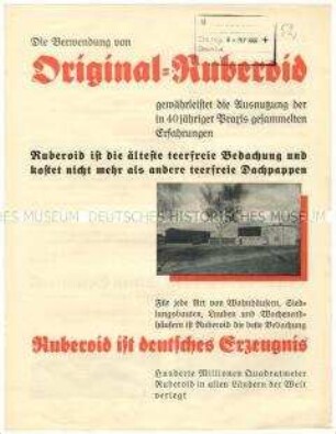 Ruberoid-Bedachung