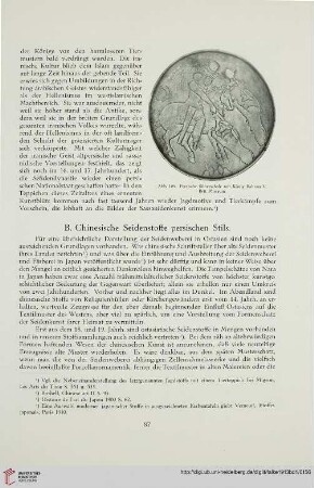 B. Chinesische Seidenstoffe persischen Stils