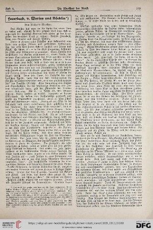 Feuerbach, v. Marées und Böcklin