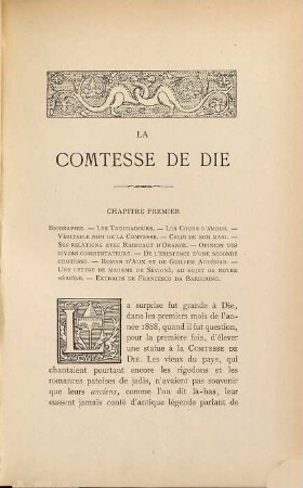 La Comtesse de Die