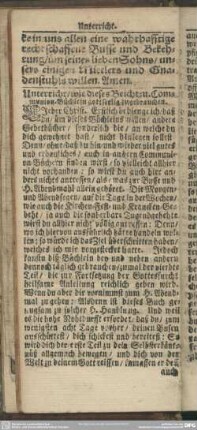 Unterricht, wie dieses Beicht- u. Communion-Büchlein gottseelig zugebrauchen