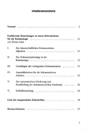 7-10, Inhaltsverzeichnis