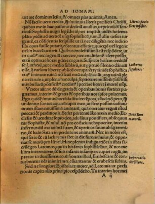 Rationis Latomianæ Pro Incendiarijs Louaniensis scholæ Sophistis redditæ Lutheriana Confutatio