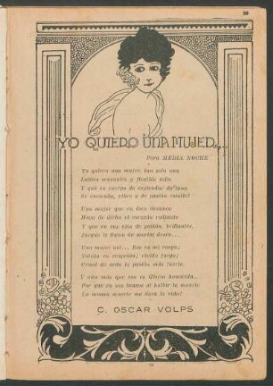 Yo quiero a una mujer...