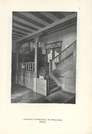 Landhaus Springer in Wannsee. Diele