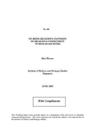 On being religious : patterns of religious commitment in Muslim societies