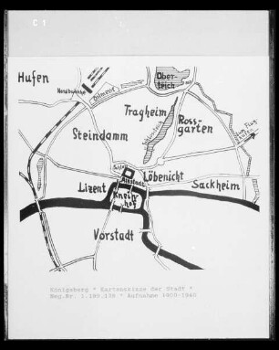 Kartenskizze der Stadt