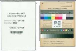 Entnazifizierung Heinrich Ruckas , geb. 26.01.1904 (Jurist)