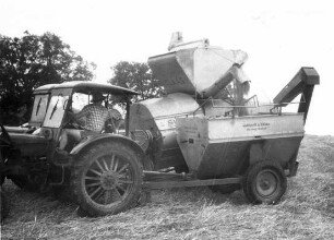 Korntankwagen beim überladen