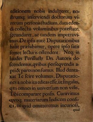 Volumen ... Disputationum Selectarum ex Utroque Iure : de Fato declinando; Misericordia Intempestiva ... In Academia Electorali Francofurtana habitarum Cum Rerum praecipuarum Indice locuplete, 1