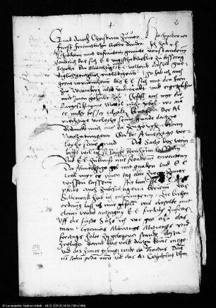 Georg III. an Fürst Joachim, seinen Bruder