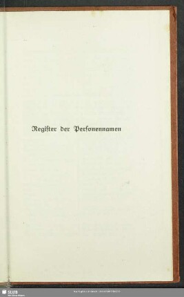 Register der Personennamen