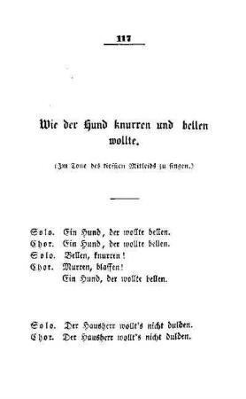 Wie der Hund knurren und bellen wollte
