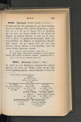 3985. Surland (Johann I., Mag.)