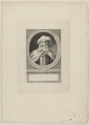 Bildnis eines bärtigen Mannes mit Turban
