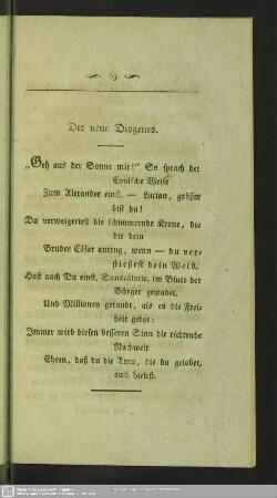 Der neue Diogenes