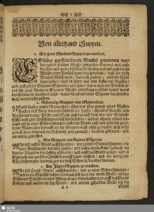 Von allerhand Suppen